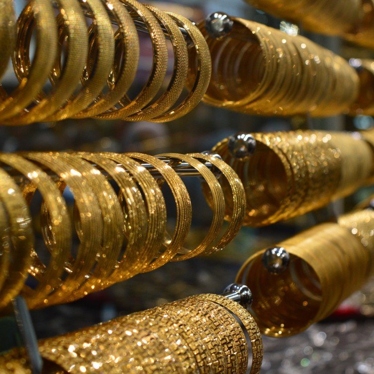 gold bangles on display gold bangles on display
